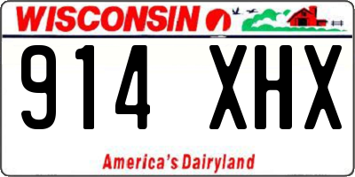 WI license plate 914XHX