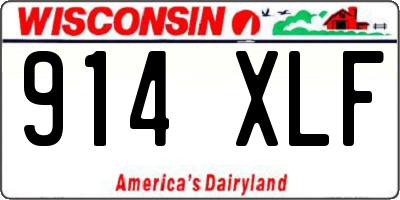 WI license plate 914XLF