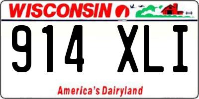 WI license plate 914XLI