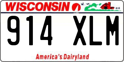 WI license plate 914XLM