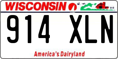 WI license plate 914XLN