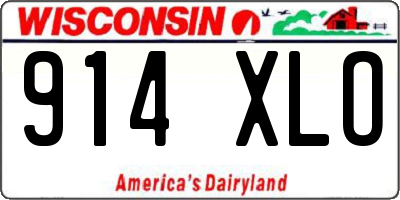 WI license plate 914XLO