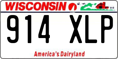 WI license plate 914XLP