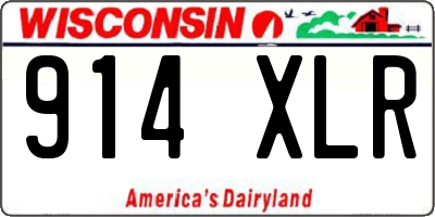 WI license plate 914XLR