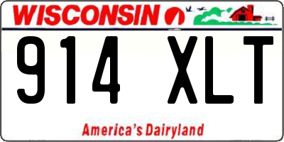 WI license plate 914XLT
