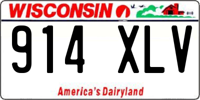 WI license plate 914XLV