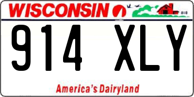 WI license plate 914XLY