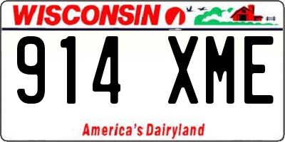 WI license plate 914XME