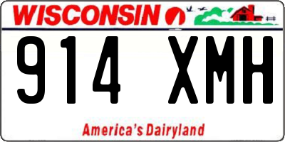 WI license plate 914XMH