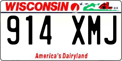 WI license plate 914XMJ