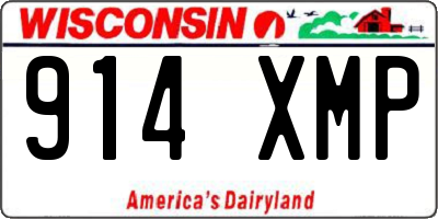 WI license plate 914XMP