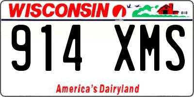 WI license plate 914XMS