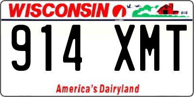 WI license plate 914XMT