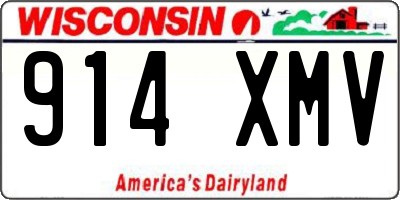 WI license plate 914XMV