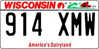 WI license plate 914XMW