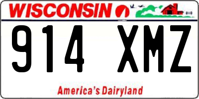 WI license plate 914XMZ
