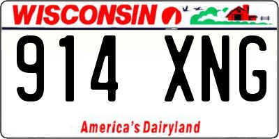 WI license plate 914XNG