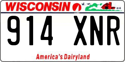 WI license plate 914XNR