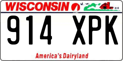 WI license plate 914XPK