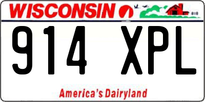 WI license plate 914XPL
