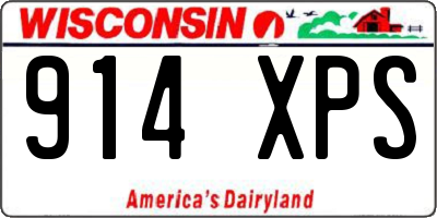 WI license plate 914XPS