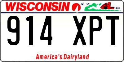 WI license plate 914XPT