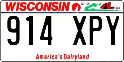 WI license plate 914XPY