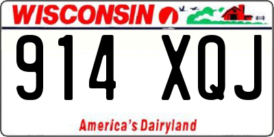 WI license plate 914XQJ