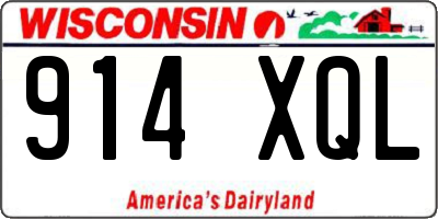 WI license plate 914XQL