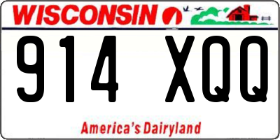 WI license plate 914XQQ
