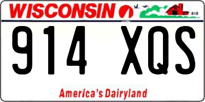 WI license plate 914XQS
