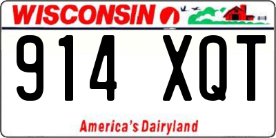 WI license plate 914XQT