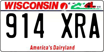 WI license plate 914XRA