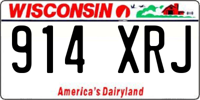 WI license plate 914XRJ