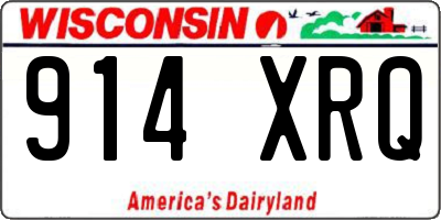 WI license plate 914XRQ