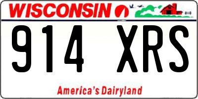 WI license plate 914XRS
