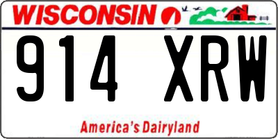 WI license plate 914XRW
