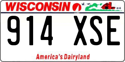 WI license plate 914XSE
