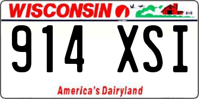 WI license plate 914XSI