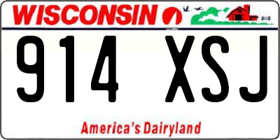 WI license plate 914XSJ