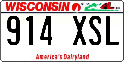 WI license plate 914XSL