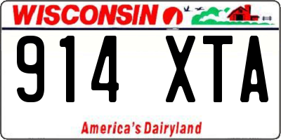 WI license plate 914XTA
