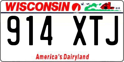 WI license plate 914XTJ