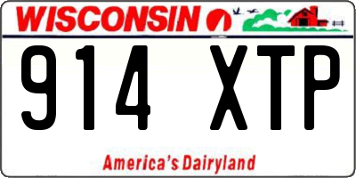 WI license plate 914XTP