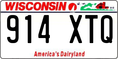 WI license plate 914XTQ