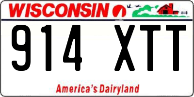 WI license plate 914XTT
