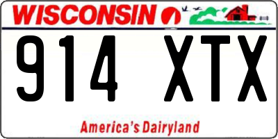 WI license plate 914XTX