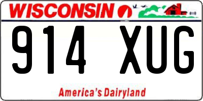 WI license plate 914XUG