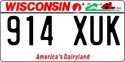 WI license plate 914XUK