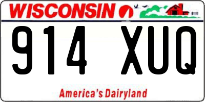 WI license plate 914XUQ